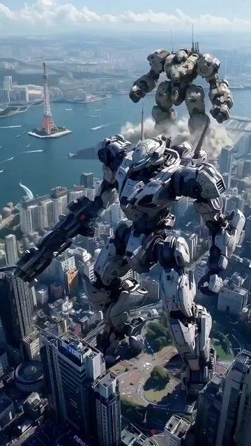 Pré-visualização do prompt: Fúria de Mechs Futuristas