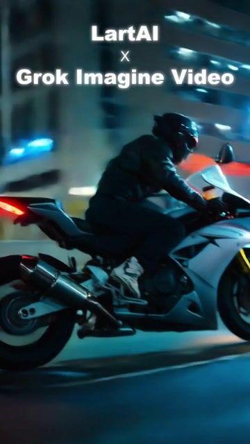 Anteprima del prompt: Corsa notturna cinematografica tra strade al neon
