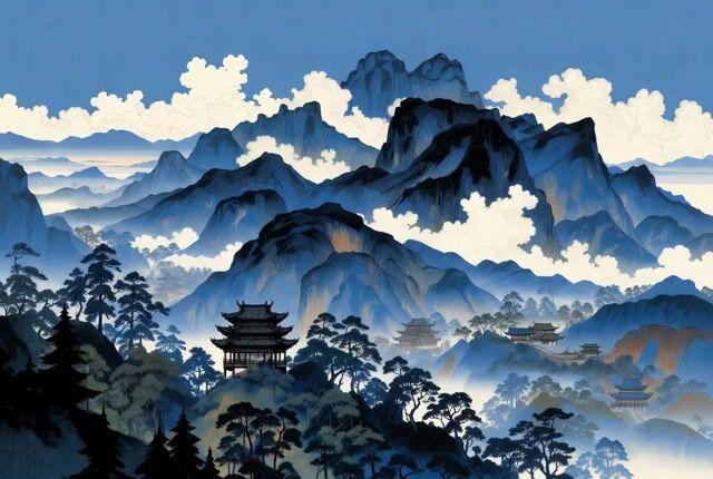 Prompt-Vorschau: Video-Prompt für Berge im chinesischen Stil