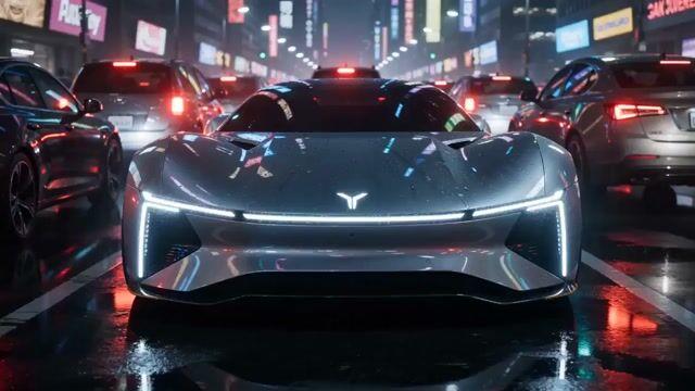 プロンプトのプレビュー: 未来的な車のコマーシャルプロンプト(Y - 未来を運転する)