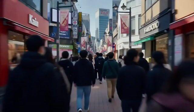 プロンプトのプレビュー: 実写の世界に溶け込むアニメキャラクターの MV