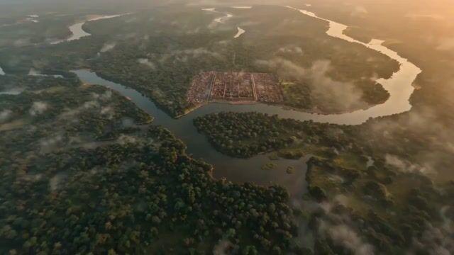 プロンプトのプレビュー: 古代インド王国の FPV 空撮映像