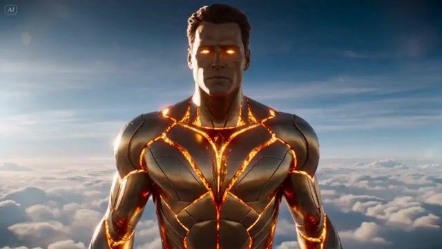 プロンプトのプレビュー: 太陽光発電のヒーロー降下動画プロンプト