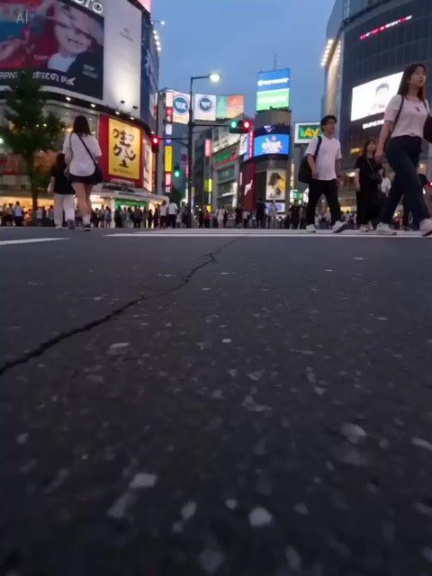 プロンプトのプレビュー: シネマティック渋谷スプリントシーケンスプロンプト