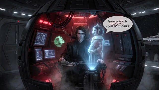 Anteprima del prompt: Il passato emotivo di Darth Vader