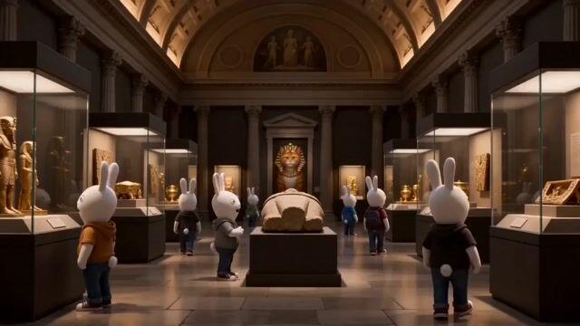 プロンプトのプレビュー: 超自然博物館ホラーコメディ