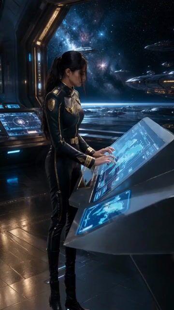 Anteprima del prompt: Discorso della missione del capitano sci-fi
