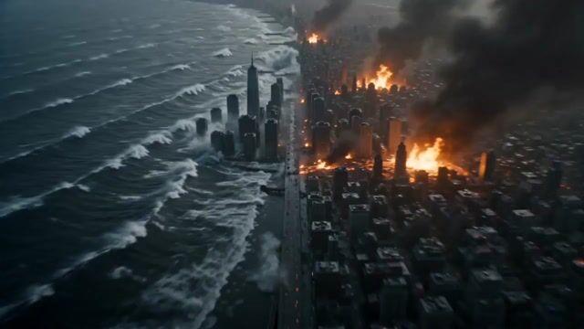 プロンプトのプレビュー: 映画のような終末ファンタジー VFX プロンプト