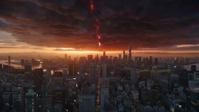 Promptvoorbeeld: Hollywood Blockbuster Style - Blue Cat vs. Giant Dragon