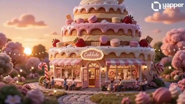 プロンプトのプレビュー: ミニチュア・ケーキ・ベーカリーの世界