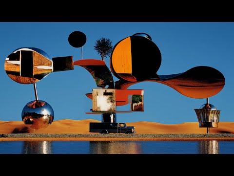 AI Desert Statues – Surreal Sculptures in Sand by Midjourney: Kelly Boesch AI Art