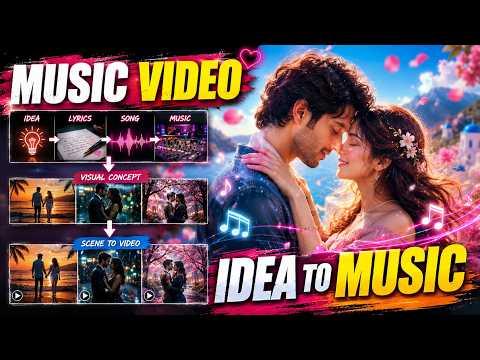 Create FULL AI Music Videos in One Click: From Idea to Lyrics, Song & Cinematic Music Video