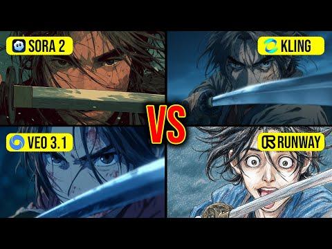 AI Video Generators Ranked: Who Does Anime BEST in 2026? (Sora 2, Kling, VEO 3, Runway, Midjourney)